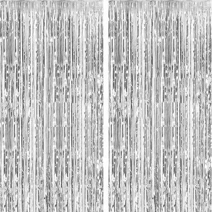 Wedding Decor Curtain Backdrop Silver Metallic Party Decoration - Wedding Decor - Changbvss - Mad Fly Essentials