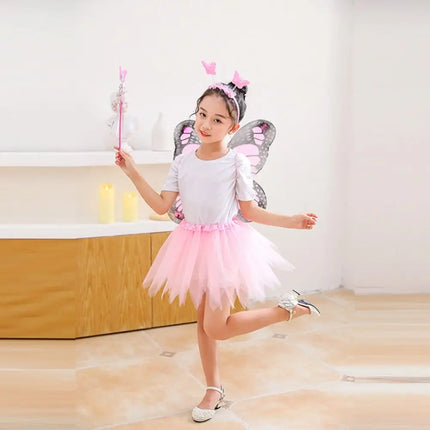 Costume Set 4pc LED Fairy Butterfly Girl Costumes - Costume Set - Bear Leader - Mad Fly Essentials