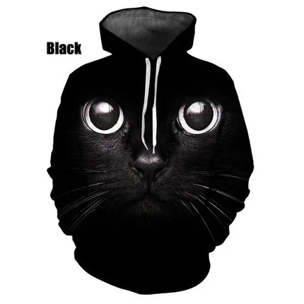 Hoodies Men Funny Animals 3D Cat Long Pullover - Hoodies - Heatboywade - Mad Fly Essentials