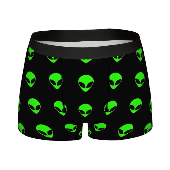 Shorts Alien Head Pattern UFO Homewear Boxers - Shorts - Ladiguard - Mad Fly Essentials