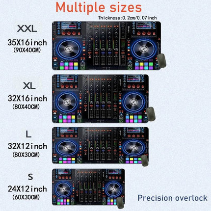 DJ Controller Black Large Mouse Pad PC Accessories - Mad Fly Essentials