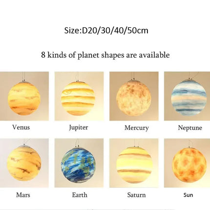 LED Pendant Light Nordic Planet Jupiter Lamp - LED Pendant Light - Clode - Mad Fly Essentials