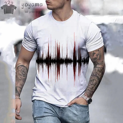 Shirt Men Psychedelic Flame Aurora 3D Summer Tee - Shirt - Oufisun - Mad Fly Essentials