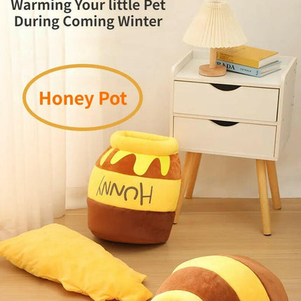 Honey Jar Shaped Pets Cat Bed House - Pet Care Mad Fly Essentials