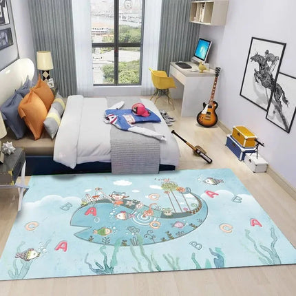Floor Decor Cartoon Game Kids Room Learning Crawl Mat - Floor Decor - Essential Rugs - Mad Fly Essentials