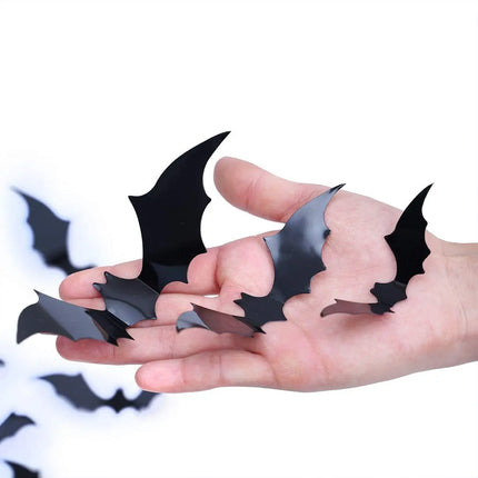 Home Decor 120pc 3D Bat Halloween Decoration Stickers - Home Decor - Sproutfox - Mad Fly Essentials