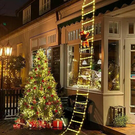 Christmas Decor LED-Ladder Lights with Santa Claus - Home & Garden Mad Fly Essentials