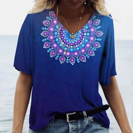 Shirt Women Vintage Sun-Moon Plus Short Tee - Shirt - Dream Girl - Mad Fly Essentials