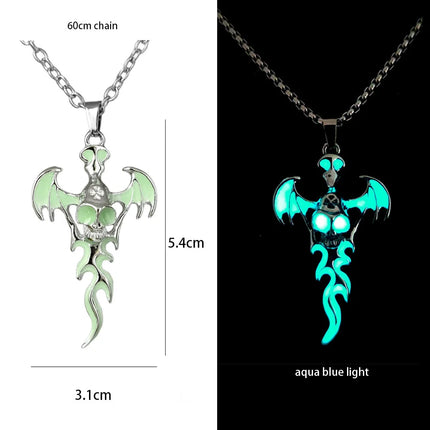 Necklace Luminous Kids Gothic Dragon Neck Cord Party Pendant Boy New - Losstower - Necklace - Mad Fly Essentials