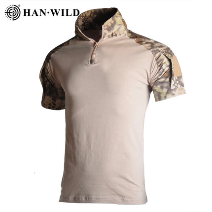Men Camouflage Tactical Short Shirts