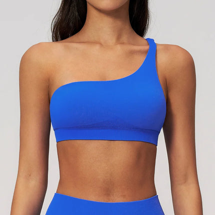 Bra Women's One Shoulder Yoga Fitness Bra - Bra - Myth-box - Mad Fly Essentials
