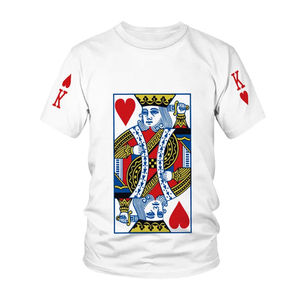 Men Fashion Funny Graphic Poker 3D Casual Shirts