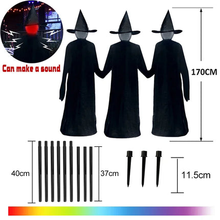 Halloween Decor Sound Activated Witches - Halloween Decor - Alloet - Mad Fly Essentials