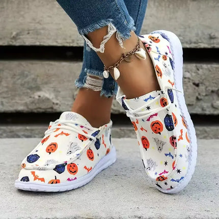 Loafers Women Canvas Lace Floral Boat Sneakers - Loafers - Johnature - Mad Fly Essentials