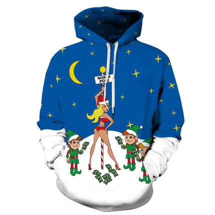 3D Hoodies Funny Santa Claus Streetwear Pullovers xs-6XL - 3D Hoodies - Vipol - Mad Fly Essentials