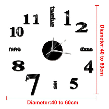 Wall Clock Nordic 27in Quartz Cafe-Style Clock - Wall Clock - Preferred DIY Clock - Mad Fly Essentials