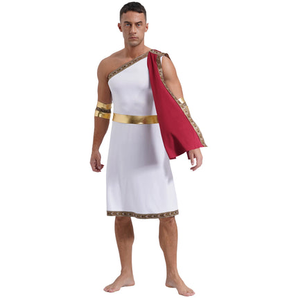 Costume Set Men One Strap Toga Greek Costume - Costume Set - LSTRY - Mad Fly Essentials