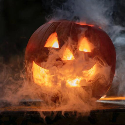 Halloween Mini Mist LED Pumpkin Light Fogger Fog Machine - Lighting & Bulbs Mad Fly Essentials