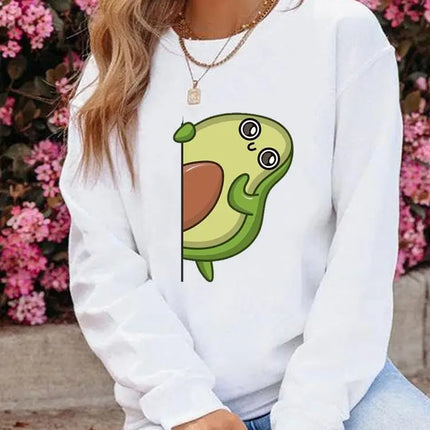 Women Fashion Hearts Graphic Sweatshirt Pullovers