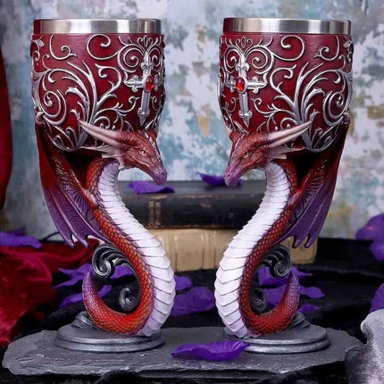 Stainless Dragon Medieval 3D Cocktail Goblet