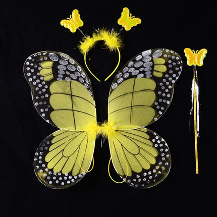 Costume Set 4pc LED Fairy Butterfly Girl Costumes - Costume Set - Bear Leader - Mad Fly Essentials