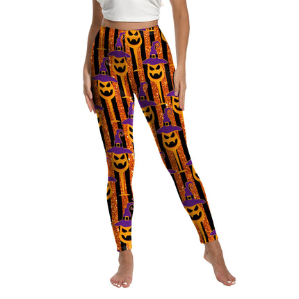 Fitness Leggings Women Halloween Punk Ghost Striped Leggings - Fitness Leggings - Youre My Secret - Mad Fly Essentials