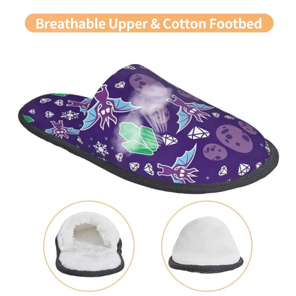 Slippers Men Indoor Neon Witchy Halloween Shoes - Slippers - OEING - Mad Fly Essentials