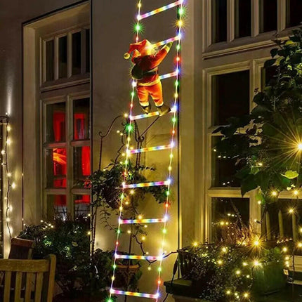 Christmas Decor LED-Ladder Lights with Santa Claus - Home & Garden Mad Fly Essentials