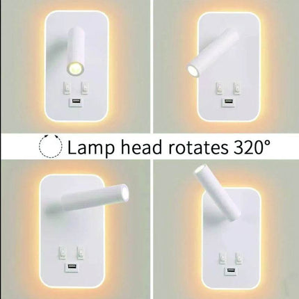 6W Minimalist USB Rectangular Wall Lamp - Mad Fly Essentials