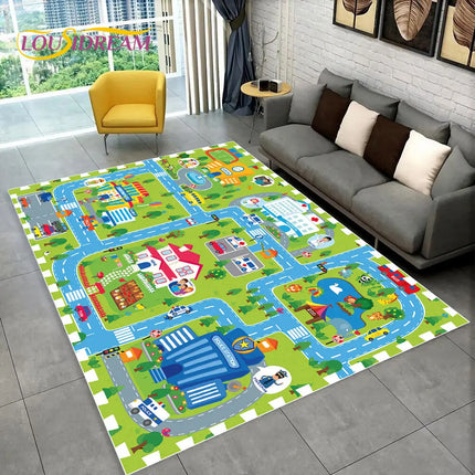 Kid's Highway Simulated City Traffic Playmat - Kids Shop Mad Fly Essentials