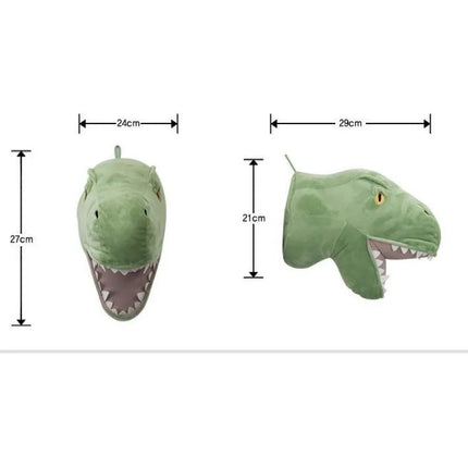 Kids Room Decor Plush Animal Wall Dinosaur - Kids Room Decor - Nordic Creations - Mad Fly Essentials