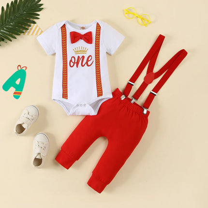 Clothing Set Baby Boy First Birthday Rompers Overalls - Clothing Set - Prowow - Mad Fly Essentials