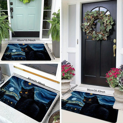 Doormat Van Gogh Oil Paintings Room Welcome Floor mat - Retro Rugs - Mad Fly Essentials
