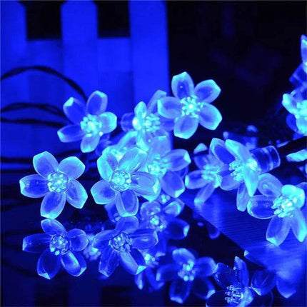 Outdoor Solar LED Fairy Lights Cherry Blossoms Garden Lawn Patio Decor - Mad Fly Essentials