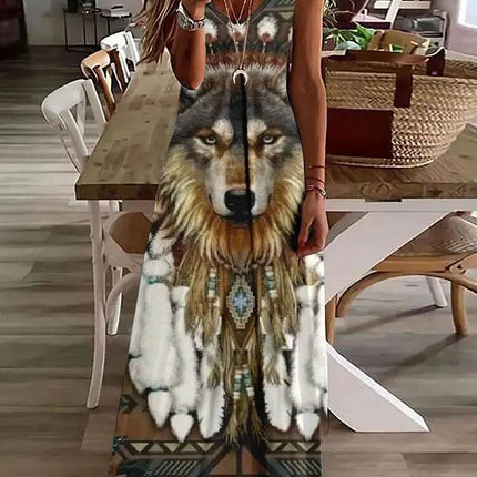 Women 3D Summer Bohemian Maxi Dress - Mad Fly Essentials