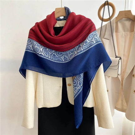 Women Spanish Silk Pashmina Floral Square Shawls - Mad Fly Essentials