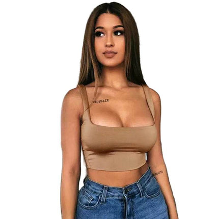Women Solid Halter Sleeveless Crop Top – Mad Fly Essentials