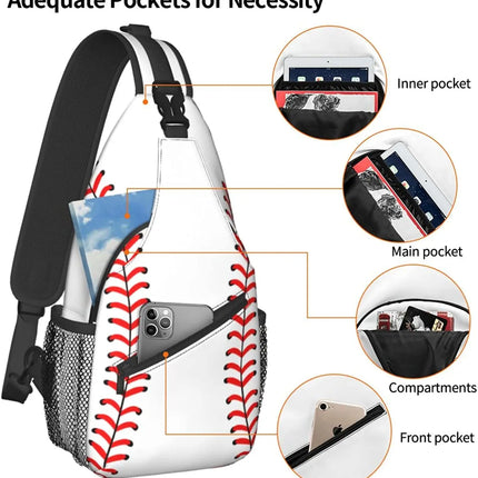 Crossbody Bag Men Baseball Sling Chest Bag - Crossbody Bag - Heatboywade - Mad Fly Essentials