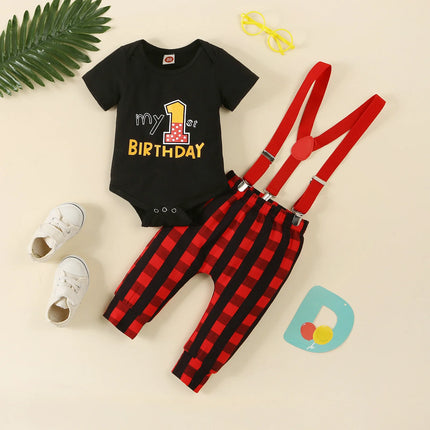 Clothing Set Baby Boy First Birthday Rompers Overalls - Clothing Set - Prowow - Mad Fly Essentials