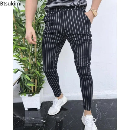 Pants Business Casual Men Checkered Fashion British Pants - Pants - Toplimit - Mad Fly Essentials