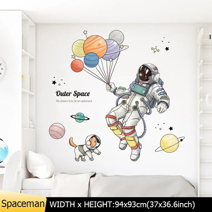 Kids Room Nordic Space Wall Sticker Decor