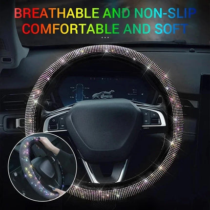 Auto Essentials Pink Sequin Steering Wheel Cover - Auto Essentials - Brangdy - Mad Fly Essentials