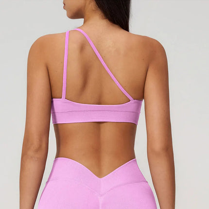 Bra Women's One Shoulder Yoga Fitness Bra - Bra - Myth-box - Mad Fly Essentials