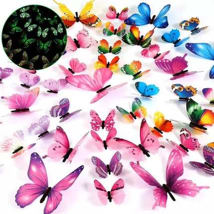 Luminous 3D Butterfly Wall Stickers