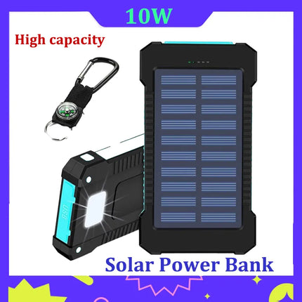 Solar Power Bank 500000mah Fast Charging External Phone Charger