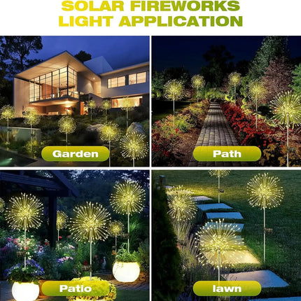 LED Fairy Light Outdoor Solar Firework Lawn Lamp - LED Fairy Light - Aiopp - Mad Fly Essentials