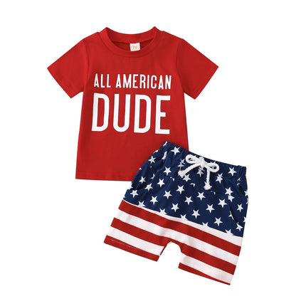 Clothing Set Boy Independence Day Toddler American Outfits - Clothing Set - Canrulo - Mad Fly Essentials