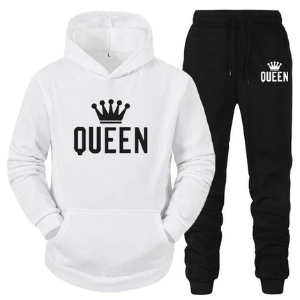 Men Women White Black King Queen Tracksuits - Mad Fly Essentials