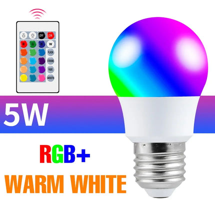 LED Bulb RGB Remote 5-25W E27 Light Bulb - LED Bulb - Avacom - Mad Fly Essentials