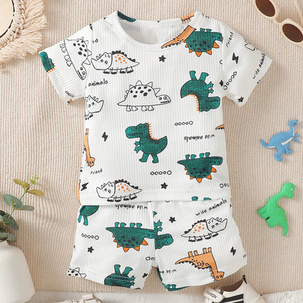 Baby Boys Summer Short Dinosaur Clothing Set